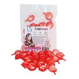Тайські капсули для волосся з йогуртом Lesasha Hair Serum Vitamin Yogurt 20 шт, фото 