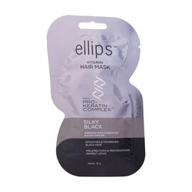 Маска для волосся "Шовкова ніч", з про-кератиновим комплексом Ellips Vitamin Hair Mask Silky Black,18 мл, фото 