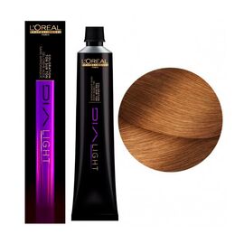 Безаміачна напівперманентна фарба для волосся L'Oreal Professionnel Dia Light 8.34, Світлий блондин золотисто-мідний, 50 мл, Номер краски: 8.34, фото 