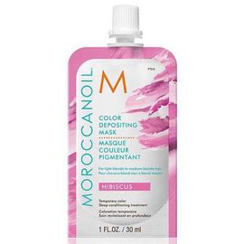 Відтінкова маска Moroccanoil Color Depositing для світлого блонду та русявого волосся, Hibiscus, 30 мл, фото 
