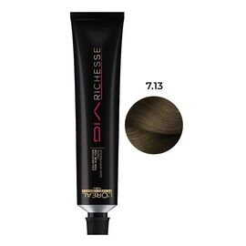 Фарба для волосся без аміаку L'Oreal Professionnel Dia Richesse 7.13, Блондин попелясто-золотистий, 50 мл, Номер краски: 7.13, фото 