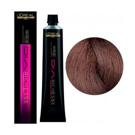 Фарба для волосся без аміаку L'Oreal Professionnel Dia Richesse 5.32,Світлий шатен золотисто-перламутровий, 50 мл, Номер краски: 5.32, фото 