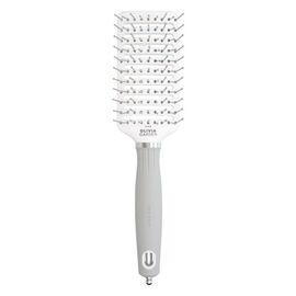 Щітка Olivia Garden EXPERT CARE VENT Nylon Bristles White&Grey M, фото 