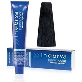 Стійка крем-фарба без аміаку  Inebrya Bionic Color 1/10 синьо-чорний, 100 мл, Номер краски: 1/10, фото 