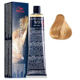 Фарба для волосся Wella Professionals Koleston Perfect ME+ Pure Naturals 9/31, Дуже світлий блондин золотистий  попелястий, 60 мл, Номер краски: 9/31, фото 