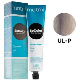 Освітлююча фарба для волосся Matrix SoColor Pre-Bonded Extra Blonde UL-P, Ультра Блонд Перлинний, 90 мл, Номер краски: UL-P, фото 