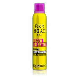 Шампунь-пінка для  об'єму  волосся Tigi Bed Head Bigger The Better Foam Volume  Shampoo 200 мл, фото 