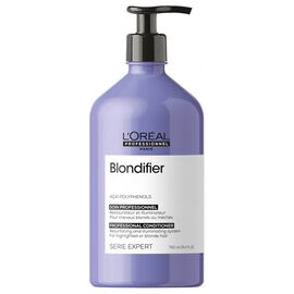 Кондиціонер-сяяння для волосся L'Oreal Professionnel Serie Expert Blondifier Illuminating Conditioner відновлювальний, 750 мл, Об'єм: 750 мл, фото 