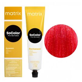 Крем-фарба для волосся Matrix SoColor Pre-Bonder Соу Ред Бустер та Крем для Мелірування 2 В 1 SR-R, Червоний, 90 мл, Номер краски: SR-R, фото 