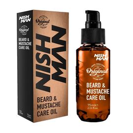 Олія для догляду за бородою та вусами Nishman Beard & Mustache Care Oil, 75 мл, Об'єм: 75 мл, фото 