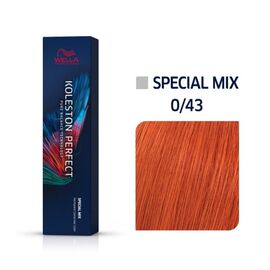 Стійка крем-фарба для волосся Wella Professionals Koleston Perfect Special Mix 0/43, Мідно-золотистий, 60 мл, Номер краски: 0/43, фото 