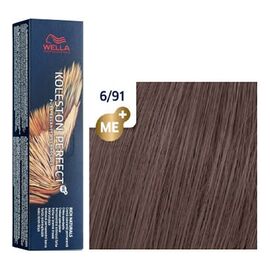 Фарба для волосся Wella Professionals Koleston Perfect ME+ Pure Naturals 6/91, Темний блонд сандре-попелястий, 60 мл, Номер краски: 6/91, фото 
