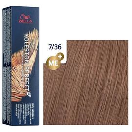 Фарба для волосся Wella Professionals Koleston Perfect ME+ Pure Naturals 7/36, Блонд золотисто-фіолетовий, 60 мл., Номер краски: 7/36, фото 