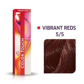 Безаміачна фарба для волосся Wella Professionals Color Touch Vibrant Reds 5/5, Світлий шатен махагоновий, 60 мл., Номер краски: 5/5, фото 