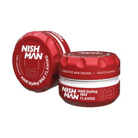 Віск для укладання волосся Nishman Hair Styling Wax 03 Flaming, 150 мл, Об'єм: 150 мл, фото 