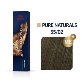 Крем-фарба для волосся Wella Professionals Koleston Perfect 55/02, Насичений світлий шатен натурально-матовий, 60 мл, Номер краски: 55/02, фото 