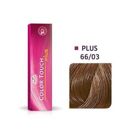 Інтенсивна тонуюча крем-фарба для волосся Wella Professionals Color Touch Plus 66/03, Темний блондин натурально-золотистий, 60ml., Номер краски: 66/03, фото 