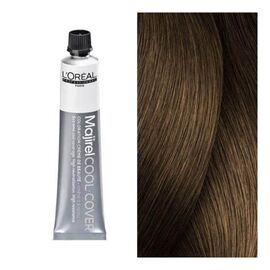 Стійка фарба для волосся L'Oreal Professionnel Majirel Cool Cover 7.18, Блондин попелястий мокка, 50 мл, Об'єм: 50 мл, Номер краски: Cool Cover 7.18, фото 