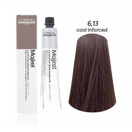 Крем-фарба для волосся L'Oreal Professionnel Majirel Cool Inforced 6.13 Темний блондин попелясто-золотистий, 50 мл, Об'єм: 50 мл, Номер краски: Cool Inforced 6.13, фото 