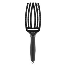 Щітка Olivia Garden  FINGERBRUSH Care Iconic Boar&Nylon Black Onyx M, фото 