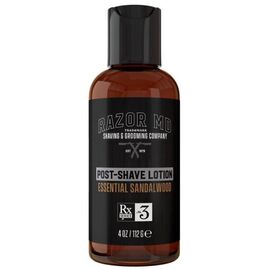 Лосьйон після гоління з екстрактом сандалового дерева Razor MD Post Shave Lotion Essential Sandalwood, 112 мл, фото 