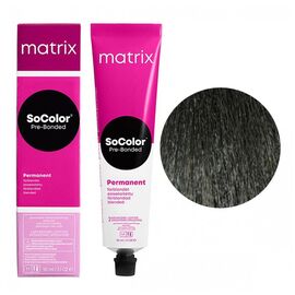 Стійка фарба для волосся Matrix SoColor Pre-Bonded 5A , Світлий Шатен Попелястий , 90 мл, Номер краски: 5A, фото 