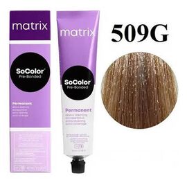Стійка крем-фарба для волосся Matrix Socolor Beauty (Pre-Bonded Permanent) Extra Coverage 509G, Дуже Світлий Блонд Золотистий, 90 мл, Номер краски: 509G, фото 