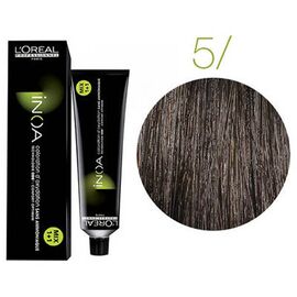 Фарба без аміаку L'Oreal Professionnel Inoa 5, Світлий шатен, 60 мл, Номер краски: 5, фото 