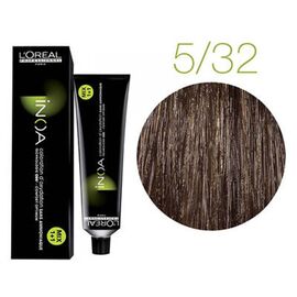 Фарба без аміаку L'Oreal Professionnel Inoa 5.32, Світлий шатен золотисто-перламутровий, 60 мл, Номер краски: 5.32, фото 