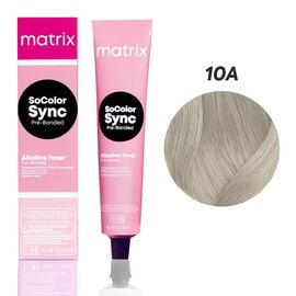 Крем-фарба без аміаку Matrix SoColor Sync Pre-Bonded 10A, Дуже дуже світлий Блондин Попелястий, 90мл, Вид: Фарба, Номер краски: 10A, фото 