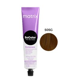 Стійка крем-фарба для волосся Matrix Socolor Beauty (Pre-Bonded Permanent) Extra Coverage 505G, Світлий Шатен Золотистий. 90 мл, Номер краски: 505G, фото 