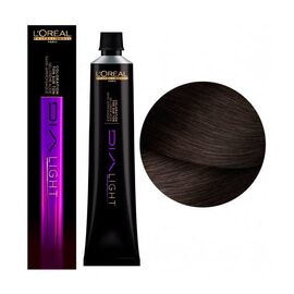 Безаміачна напівперманентна фарба для волосся L'Oreal Professionnel Dia Light 5.8, Світлий шатен мокко, 50 мл, Номер краски: 5.8, фото 