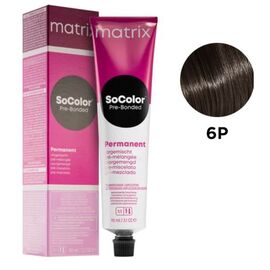 Стійка фарба для волосся Matrix SoColor Pre-Bonded 6P,Темний Блондин Перлинний, 90 мл, Номер краски: 6P, фото 