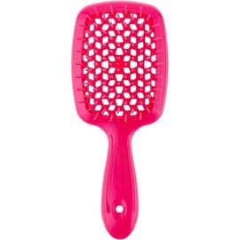 Гребінець Janeke Superbrush The Original Italian Desing неоново-рожевий, фото 