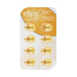 Вітаміни для волосся "Розкішне сяйво" з олією алое вера Ellips Hair Vitamin Smooth & Shiny With Aloe Vera Oil,8*1 мл, Об'єм: 8*1 мл, фото 