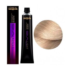 Безаміачна напівперманентна фарба для волосся L'Oreal Professionnel Dia Light 10.01, Дуже-дуже світлий блондин натуральний попелястий, 50 мл, Номер краски: 10.01, фото 