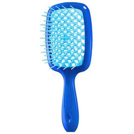 Гребінець Janeke Superbrush The Original Italian Desing синій з блакитним, фото 