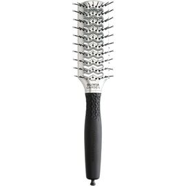 Щітка Olivia Garden ESSENTIAL STYLE DOUBLE TUNNEL Nylon/Double Silver, фото 