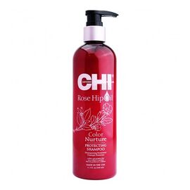 Шампунь для фарбованого волосся CHI Rose Hip Oil Color Nurture Protecting Shampoo, 340 мл., Об'єм: 340 мл, фото 
