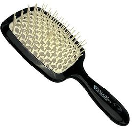 Щітка масажна силіконова Salon Professional чорно-біла, фото 