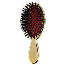Щітка Janeke Superbrush The Original Italian Desing золота (щетина кабан/нейлон) маленька, фото 