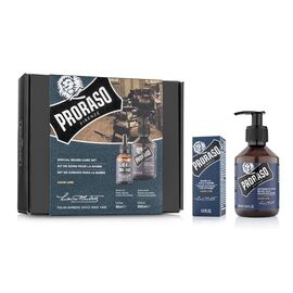 Набір для бороди Proraso DUO Оil Azur Lime, shm/200ml + oil/30ml, фото 