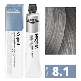 Крем-фарба для волосся L'Oreal Professionnel Majirel 8.1, Світлий блондин попелястий, 50ml, Об'єм: 50 мл, Номер краски: 8.1, фото 