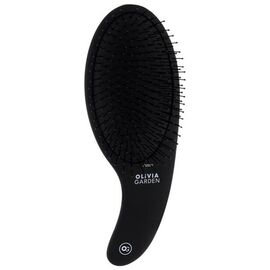 Щітка масажна Olivia Garden EXPERT CARE CURVE Nylon Bristles Matt Black, фото 
