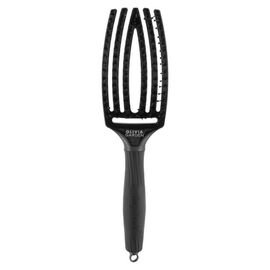 Щітка Olivia Garden FINGERBRUSH Care Iconic Boar&Nylon Full Black M, фото 