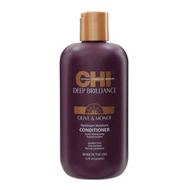 Кондиціонер CHI Deep Brilliance Olive & Monoi Optimum Moisture Conditioner для пошкодженого волосся, 355 мл., фото 