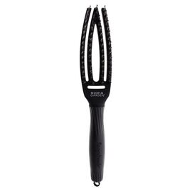 Щітка Olivia Garden FINGERBRUSH Care Iconic Boar&Nylon Full Black S, фото 