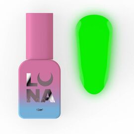 Топ для гель-лаку Luna Top Shine Dark Green що світиться у темряві  13 мл, фото 