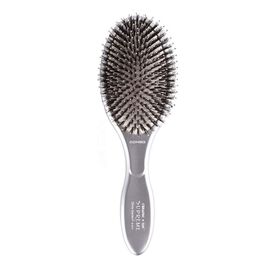 Щітка масажна Olivia Garden EXPERT CARE OVAL Boar&Nylon Bristles Silver, фото 