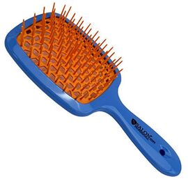 Щітка масажна силіконова Salon Professional волошково-помаранчевий, фото 